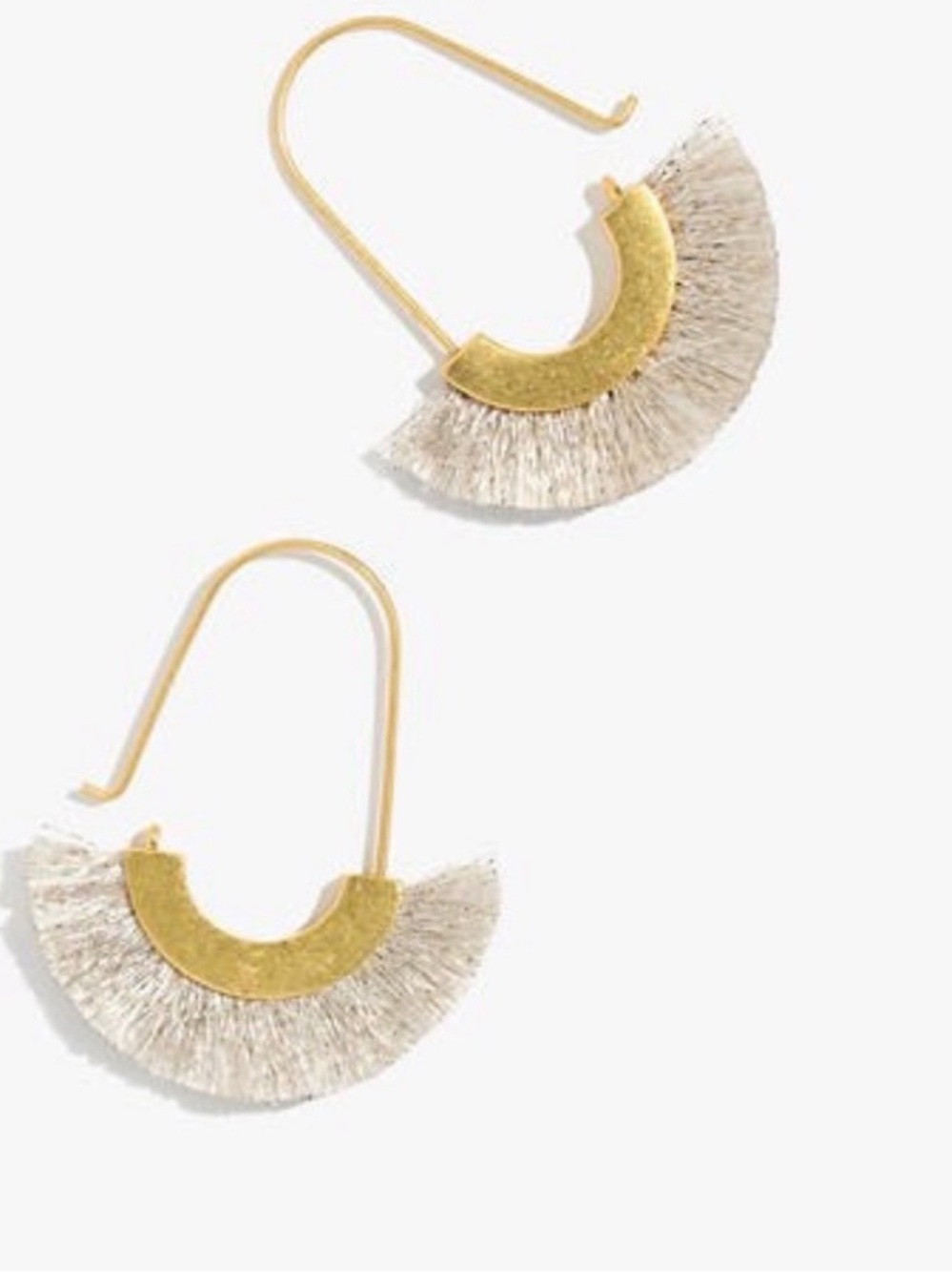 Madewell Arc Wire Fringe Earrings NWT
